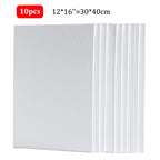 10 Pcs Blank Canvas Board