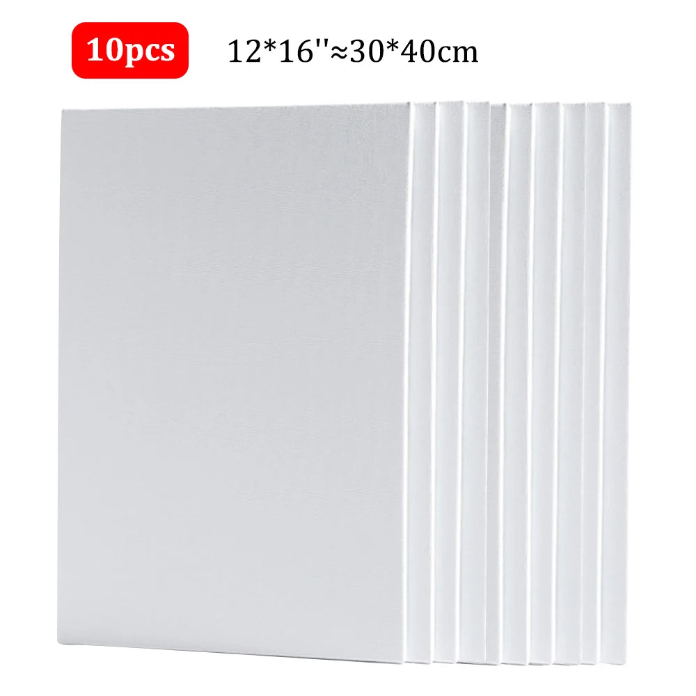 10 Pcs Blank Canvas Board