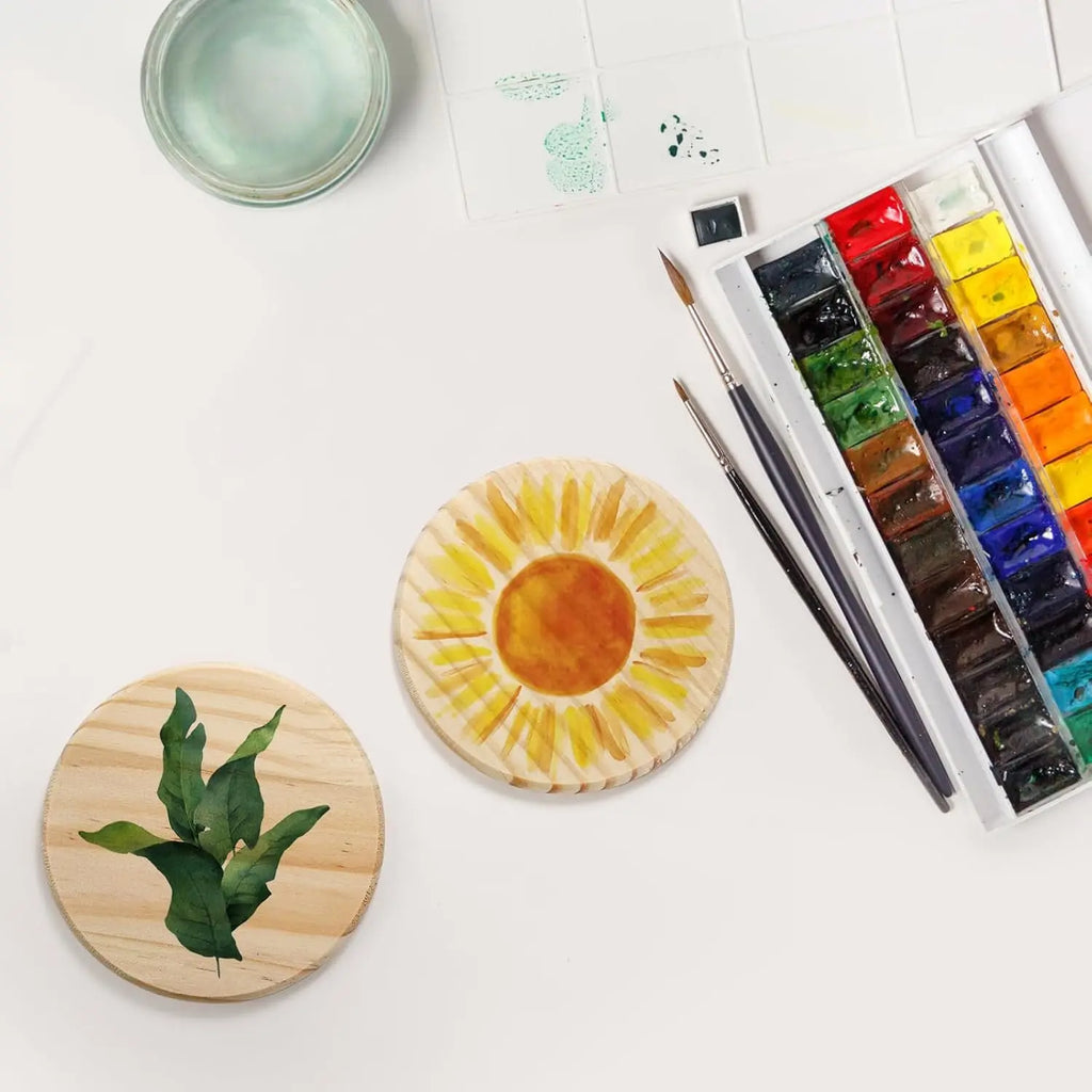 Blank Round Wood Coasters