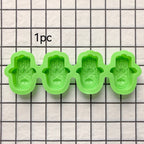 1pc 4-chamber palm silicone mold