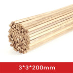 20-50pcs 2/3/5mm Balsa Wood Craft Sticks