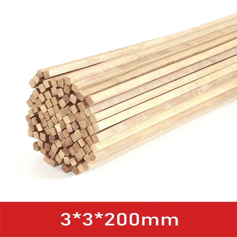 20-50pcs 2/3/5mm Balsa Wood Craft Sticks
