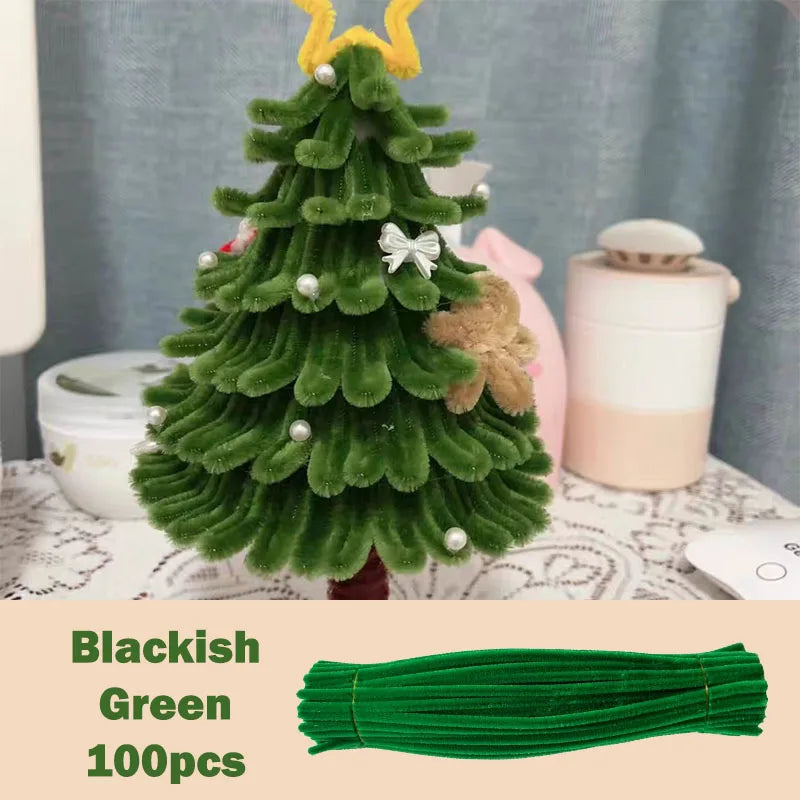 100pcs Colorful Chenille Stems