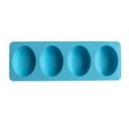 Silicone Soap Mold 4 Holes Oval Round Square DIY Soap Making Mould Homemade Mould Decoration Wax Candle Cake Tools