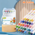 12/24/36/48 Color Silky Twistable Crayons,Washable Art Supplies, Multicultural Pastel Gel Crayons,Easy Grip Coloring Gift