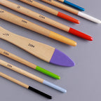 Beginner Brush Set - 9pcs Nylon Hair for Canvas Watercolor Acrylic Oil Painting, Artist Painting Tools
