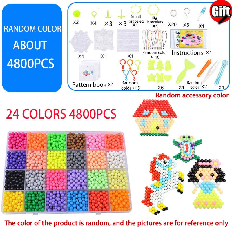 Handmade Magic Water Fuse Beads Set