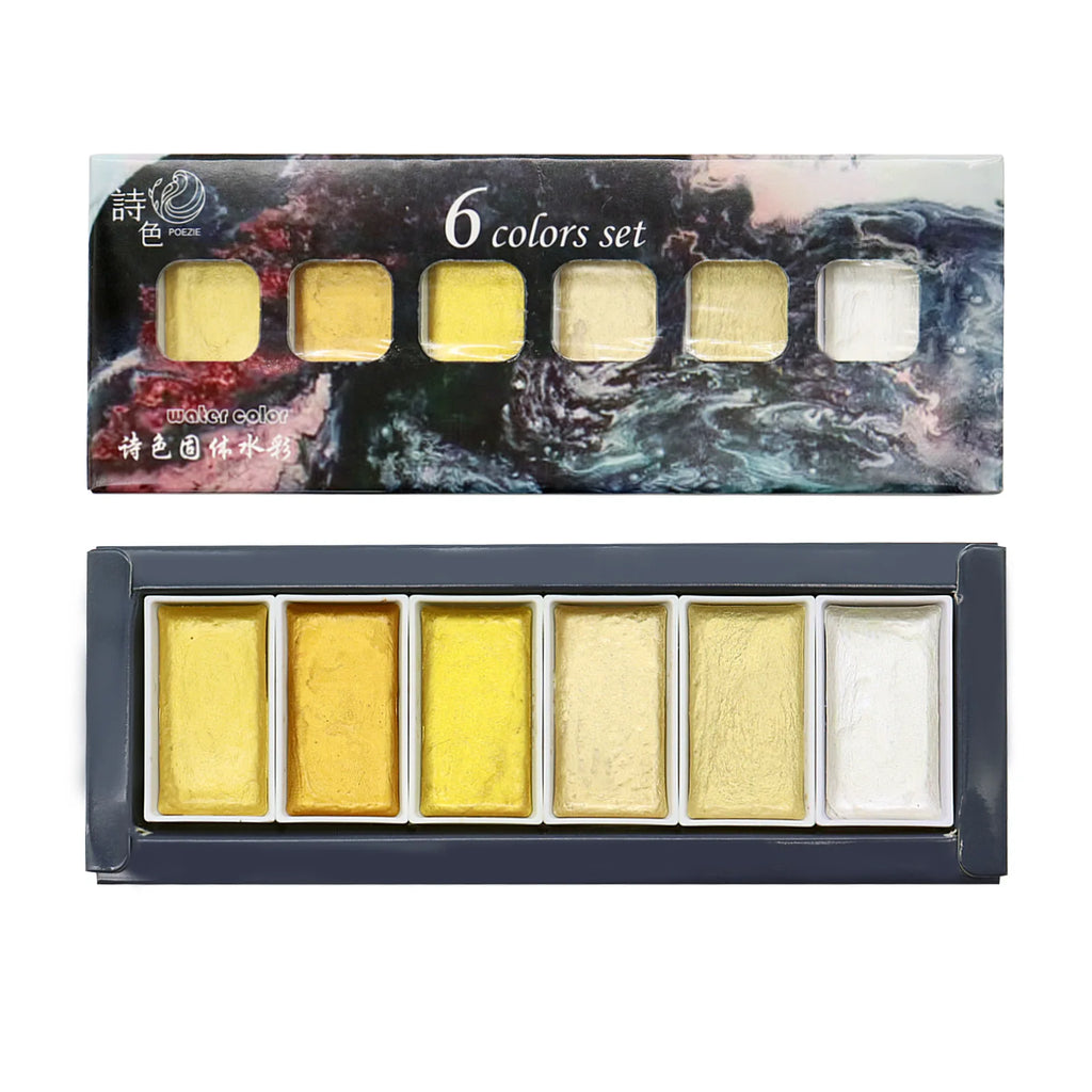 6 colors set, Watercolor Paint