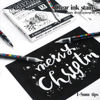 12Pcs Black/White Premium Acrylic Marker