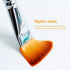 4/8pcs Flat Art Nylon Paint Brushes
