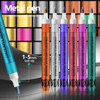 12 Colors Metallic Markers Pens