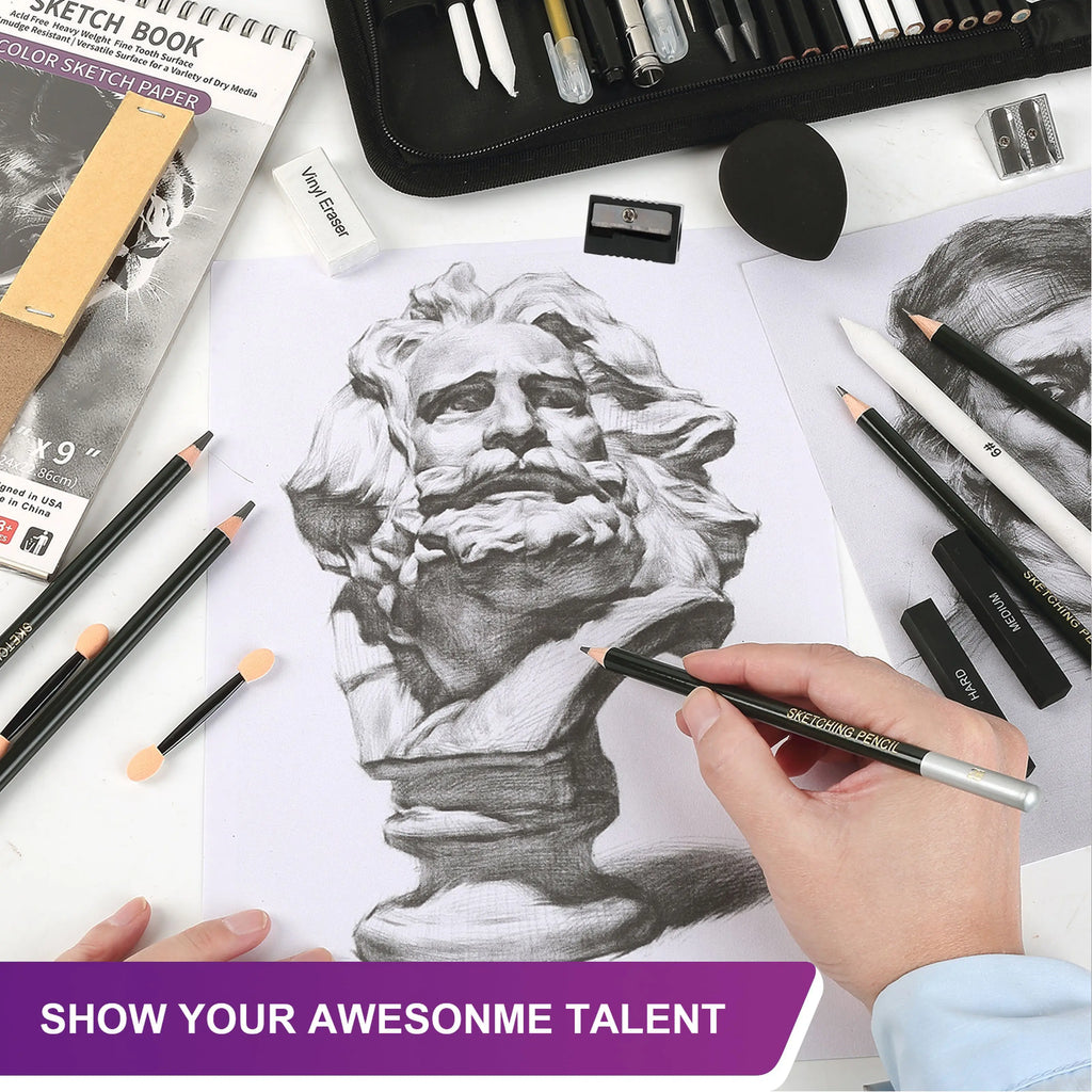70 Pcs  Sketching Kit