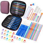 Crochet Knitting Set with Yarn and Hooks