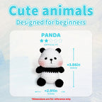 1pc Panda Handmade Crochet Kit