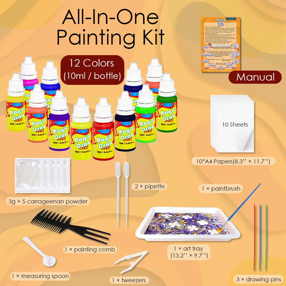 Marble Painting Kit for Kids