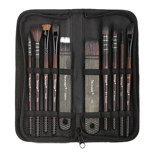 10Pcs Watercolor Brush Set