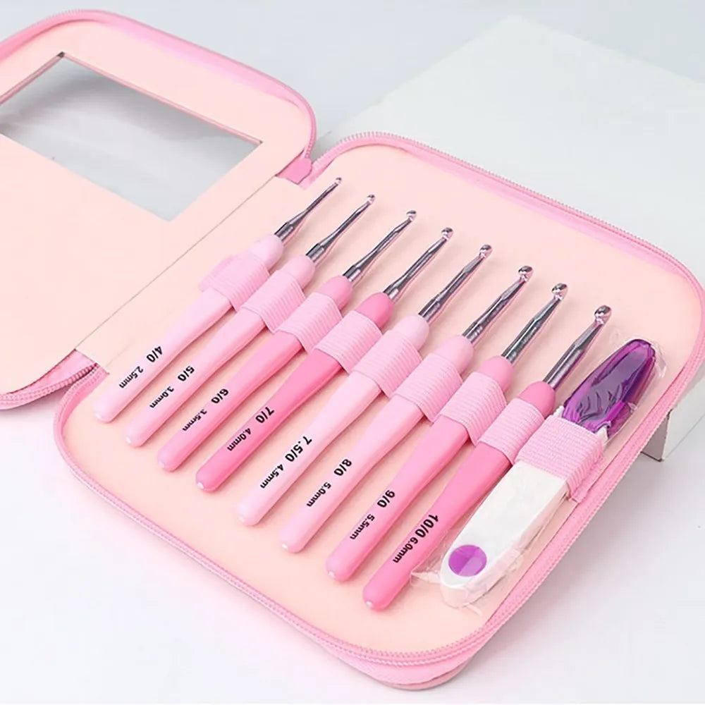 9pcs Crochet Hook Kit
