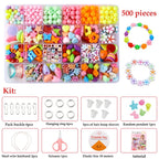 500pcs DIY Handmade Beaded Jewelry Making Kit