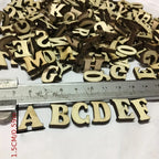 100Pcs Mixed Wooden A Z Letters