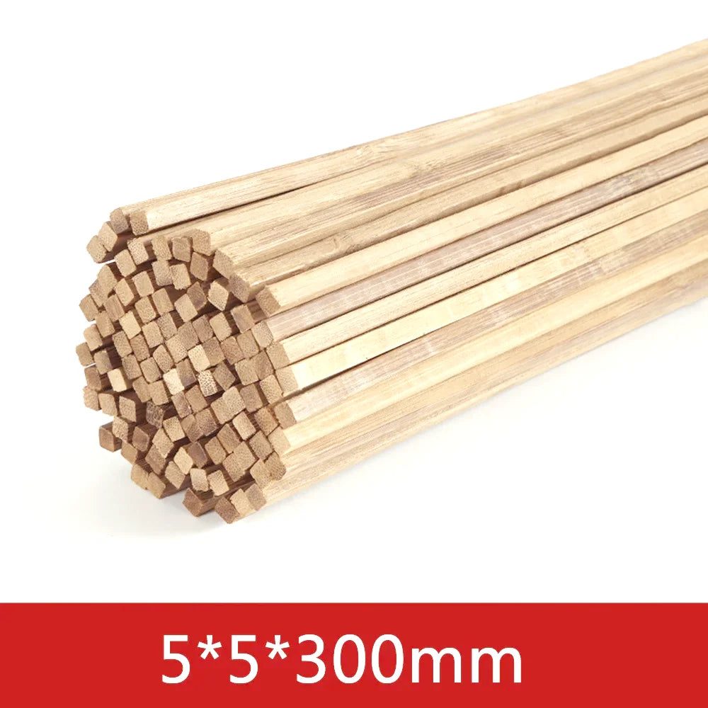 20-50pcs 2/3/5mm Balsa Wood Craft Sticks