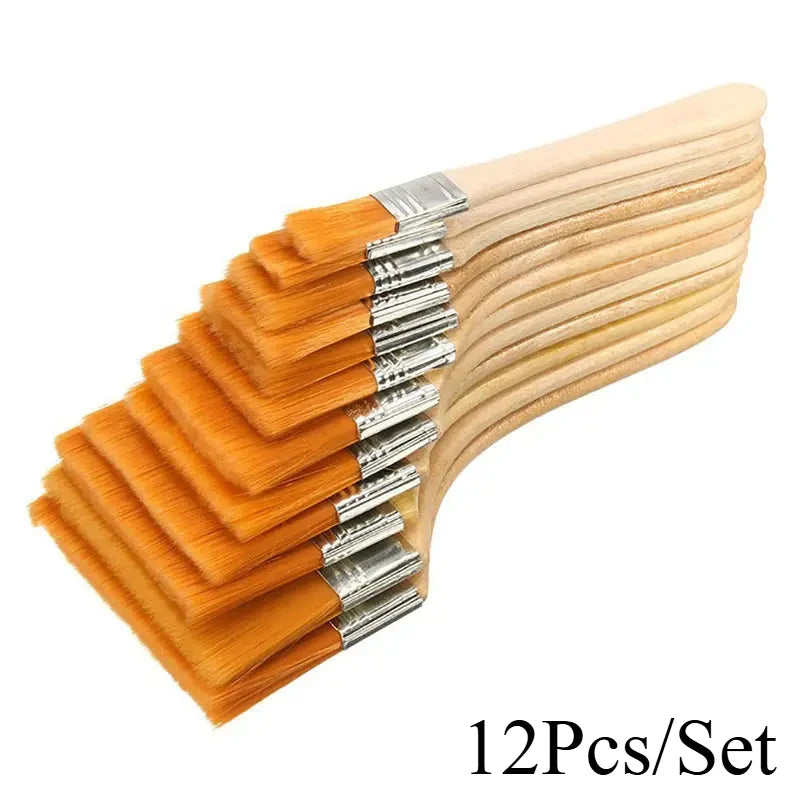 12pcs/set Memory Nylon Paint Brush Set