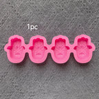 1pc 4-chamber palm silicone mold