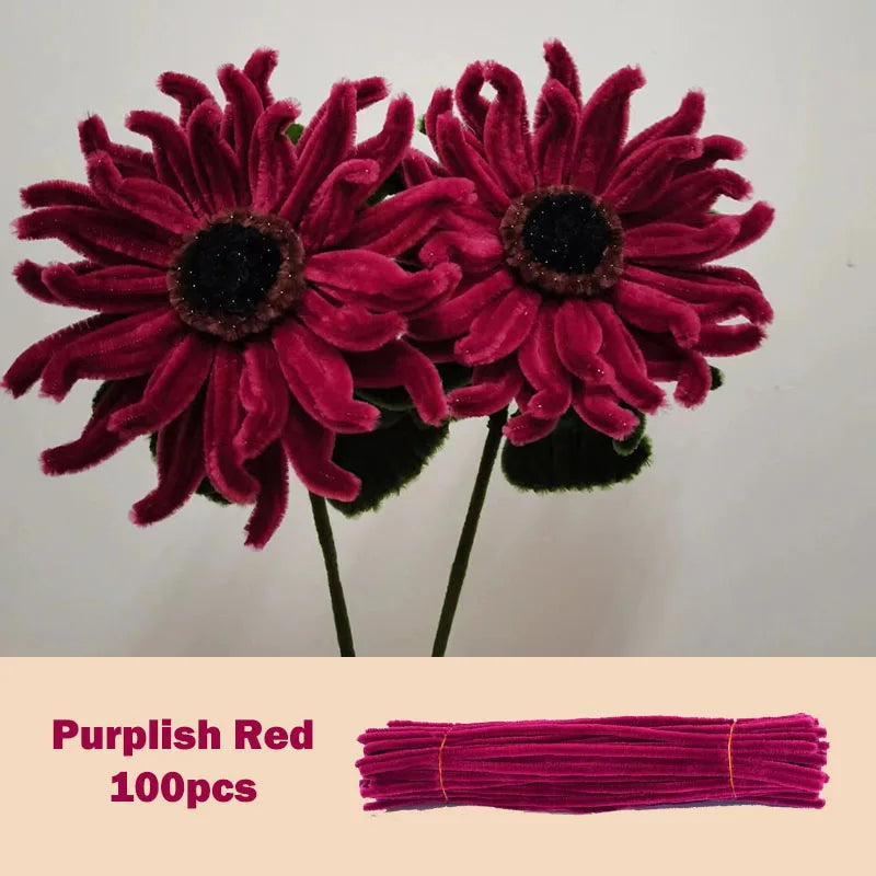 100pcs Colorful Chenille Stems