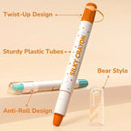 12/24/36/48 Color Silky Twistable Crayons,Washable Art Supplies, Multicultural Pastel Gel Crayons,Easy Grip Coloring Gift