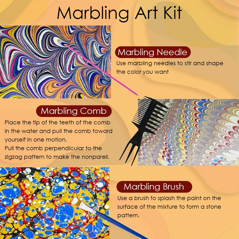 Marble Painting Kit for Kids