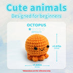 Crochet Kit for Beginners Small Octopus