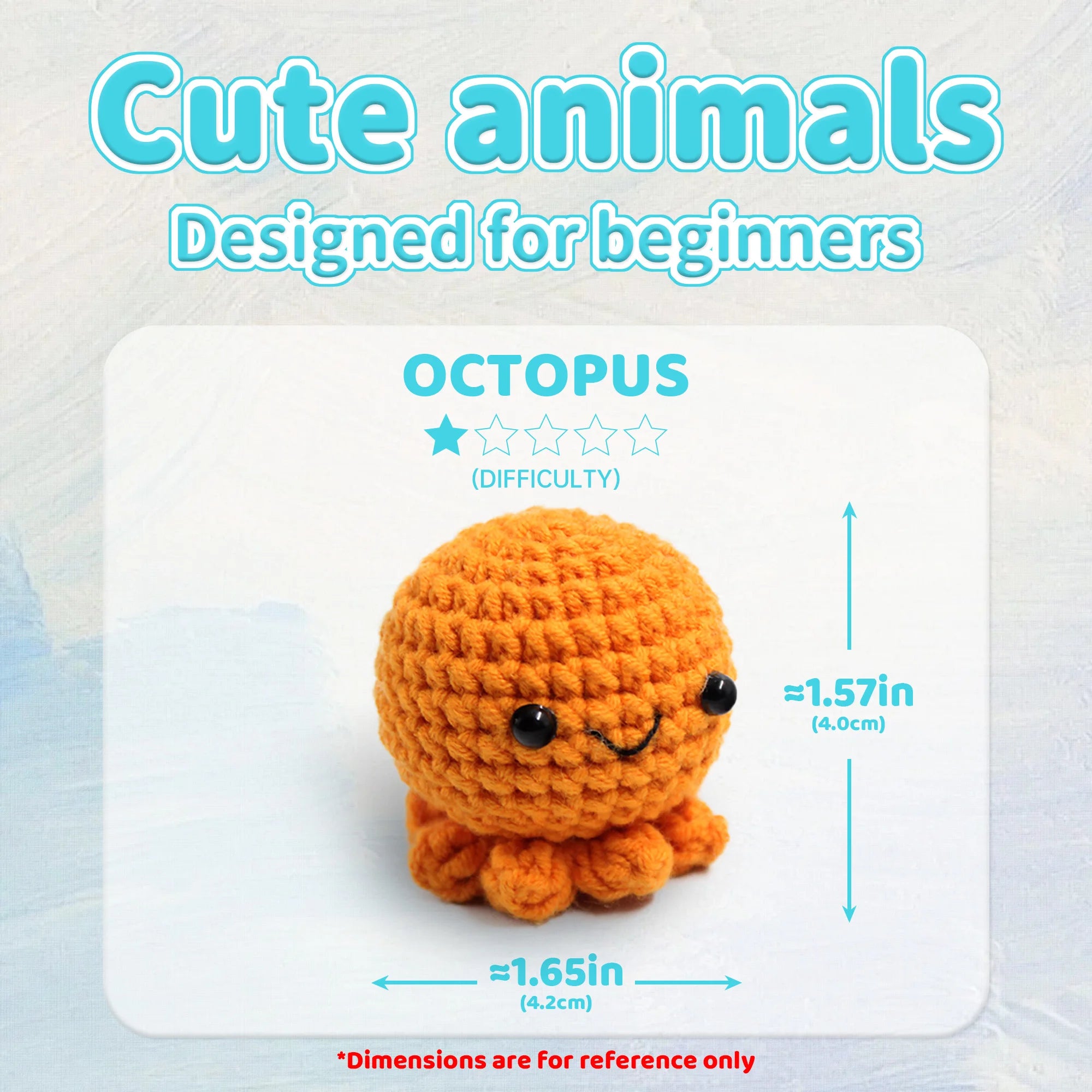 Crochet Kit for Beginners Small Octopus