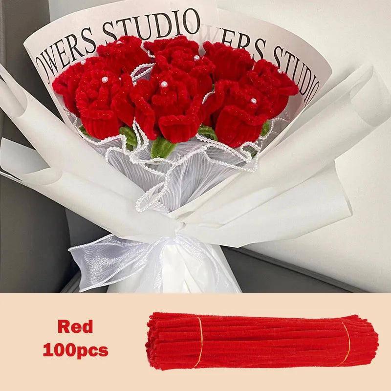 100pcs Colorful Chenille Stems