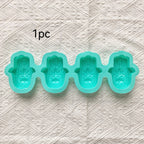 1pc 4-chamber palm silicone mold