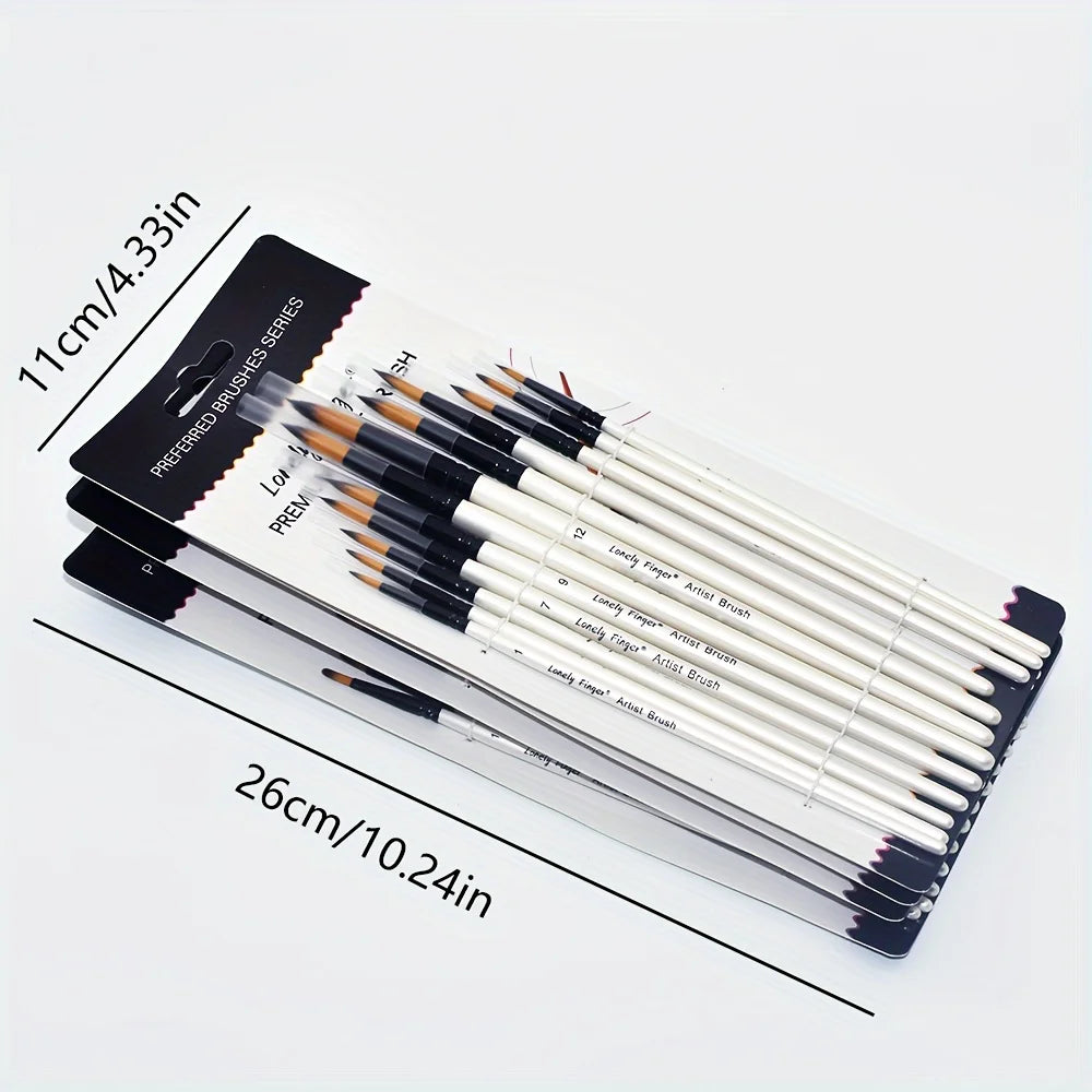 12/48pcs Professional Artist Paint Brush Set