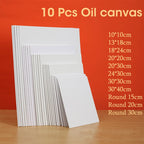 10 Pcs Blank Canvas Board