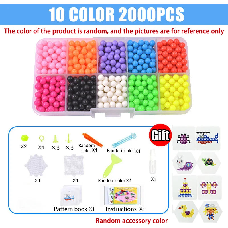Handmade Magic Water Fuse Beads Set