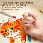 12/24/36/48 Color Silky Twistable Crayons,Washable Art Supplies, Multicultural Pastel Gel Crayons,Easy Grip Coloring Gift