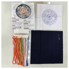Cat and Flower Embroidery Kit