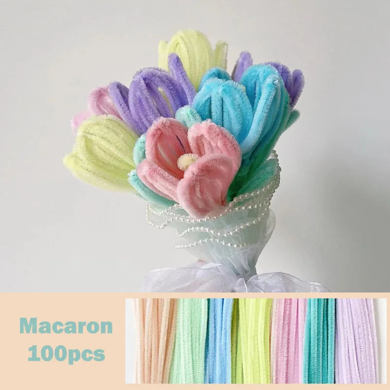 100pcs Colorful Chenille Stems