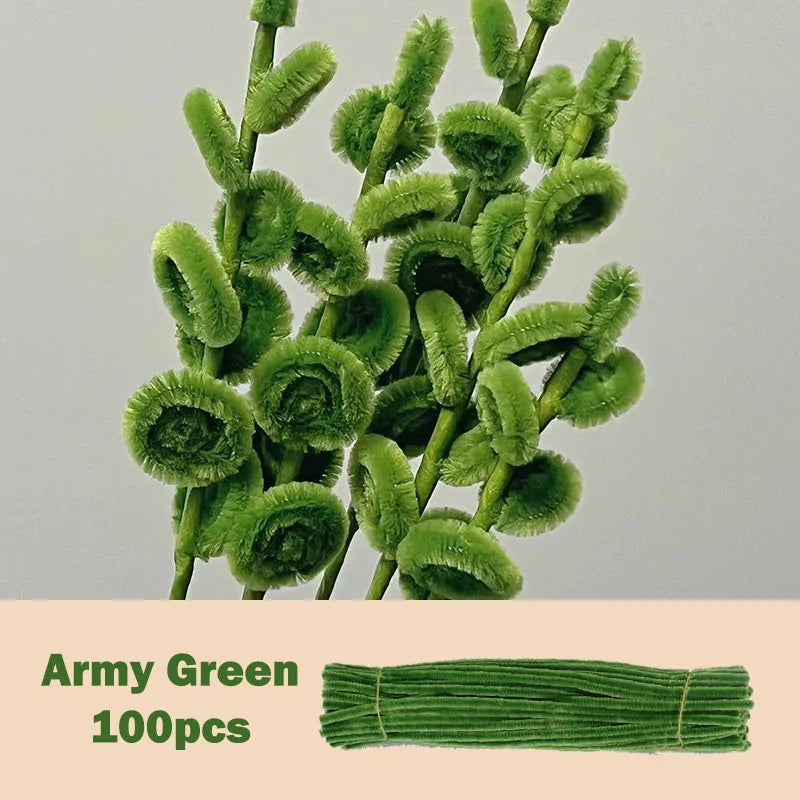 100pcs Colorful Chenille Stems