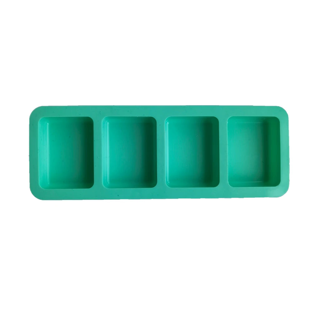 Silicone Soap Mold 4 Holes Oval Round Square DIY Soap Making Mould Homemade Mould Decoration Wax Candle Cake Tools