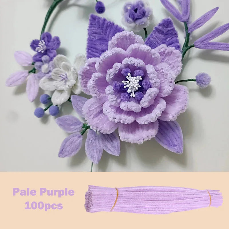 100pcs Colorful Chenille Stems