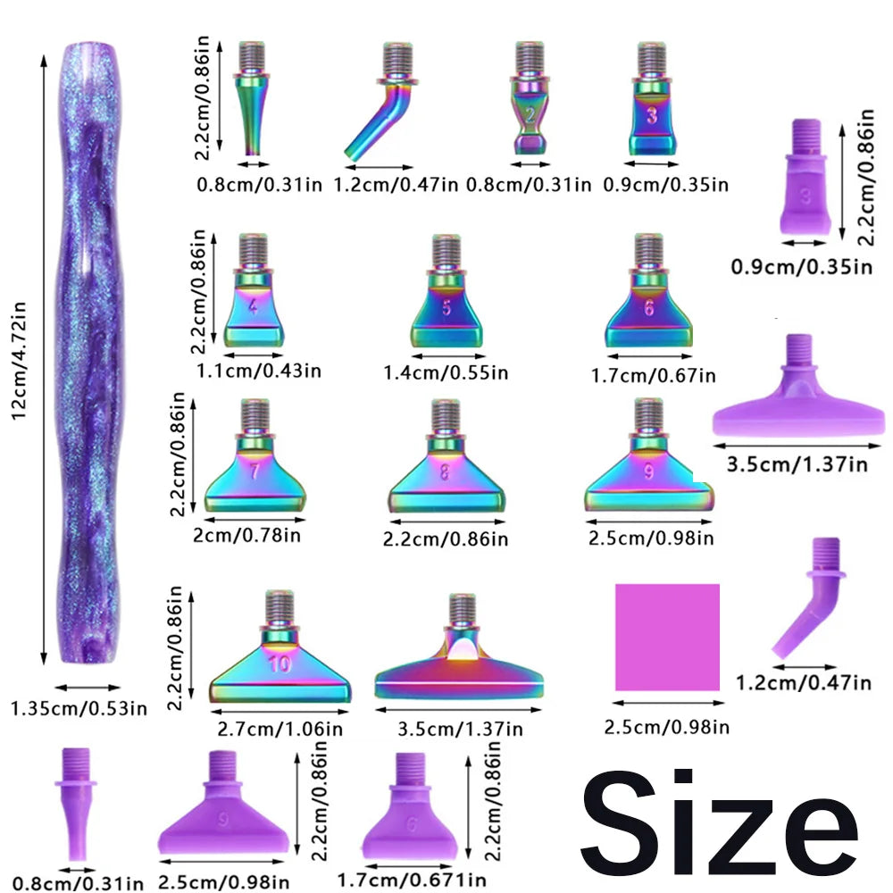 1Set 5D Resin Diamond Painting Pen