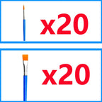 1-800pcs Acrylic Paint Brushes Set