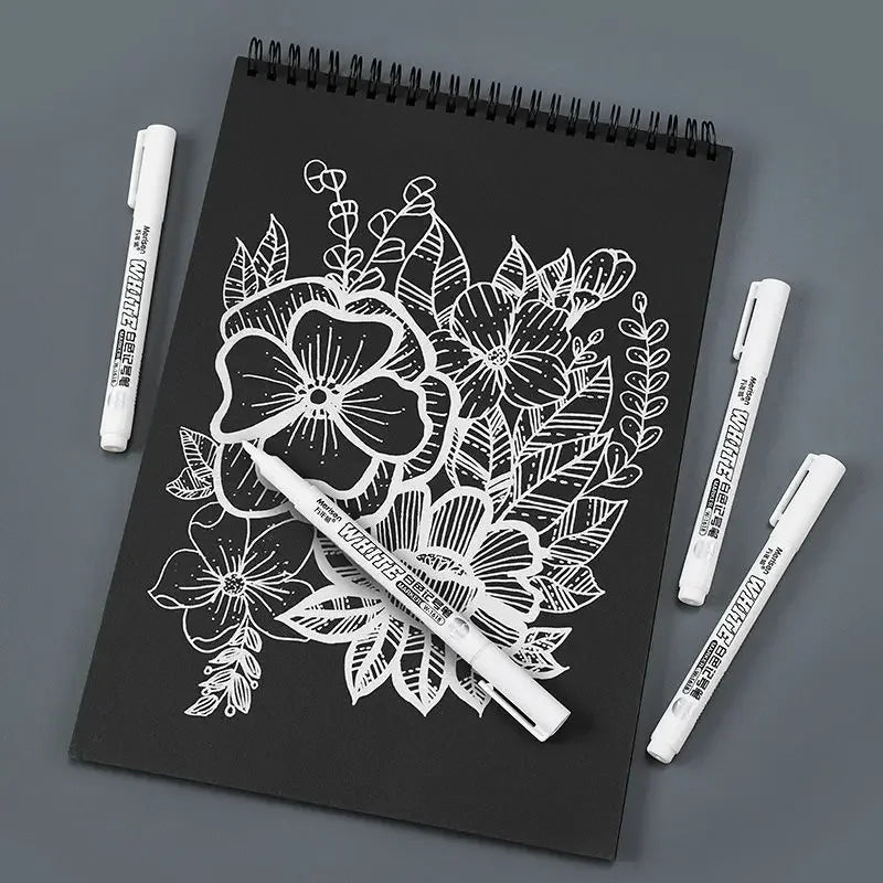 1/2/3/4/5Pcs White Marker Pens 2.0mm