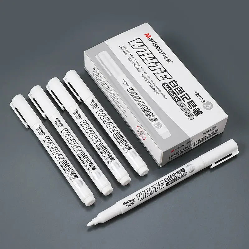 1/2/3/4/5Pcs White Marker Pens 2.0mm