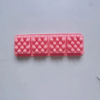 4 Holes Massage Square Silicone Soap Mold