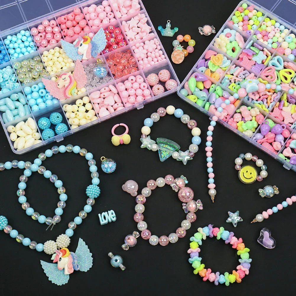 500pcs DIY Handmade Beaded Jewelry Making Kit