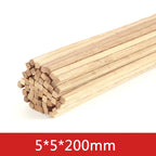 20-50pcs 2/3/5mm Balsa Wood Craft Sticks