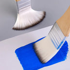 Beginner Brush Set - 9pcs Nylon Hair for Canvas Watercolor Acrylic Oil Painting, Artist Painting Tools